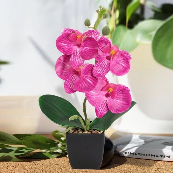 Artificial Pink & White Plant