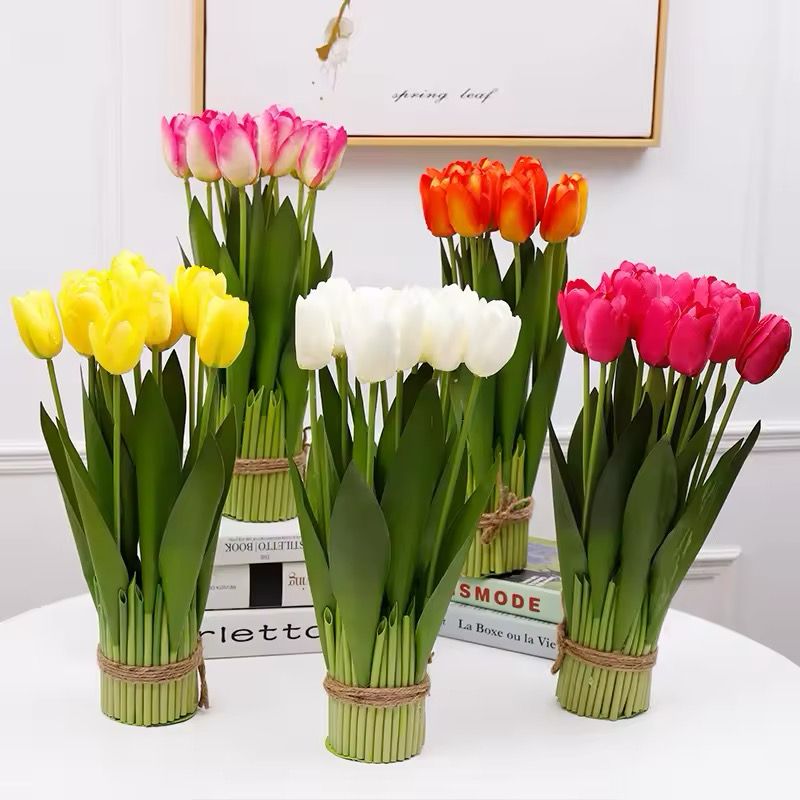 Artificial Tulip Flowers Arrangement