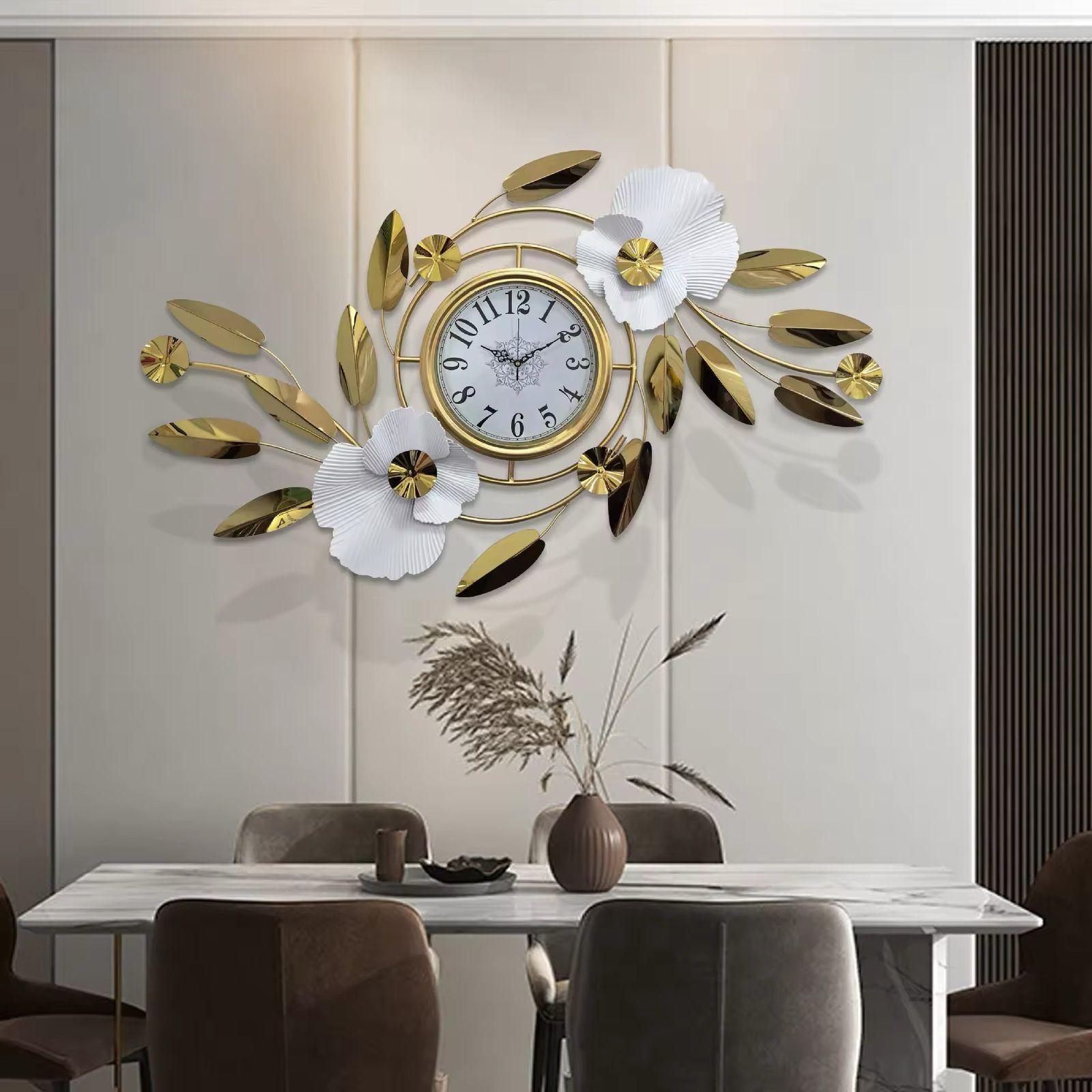 Fashion Wall Clock Iron Art Wall