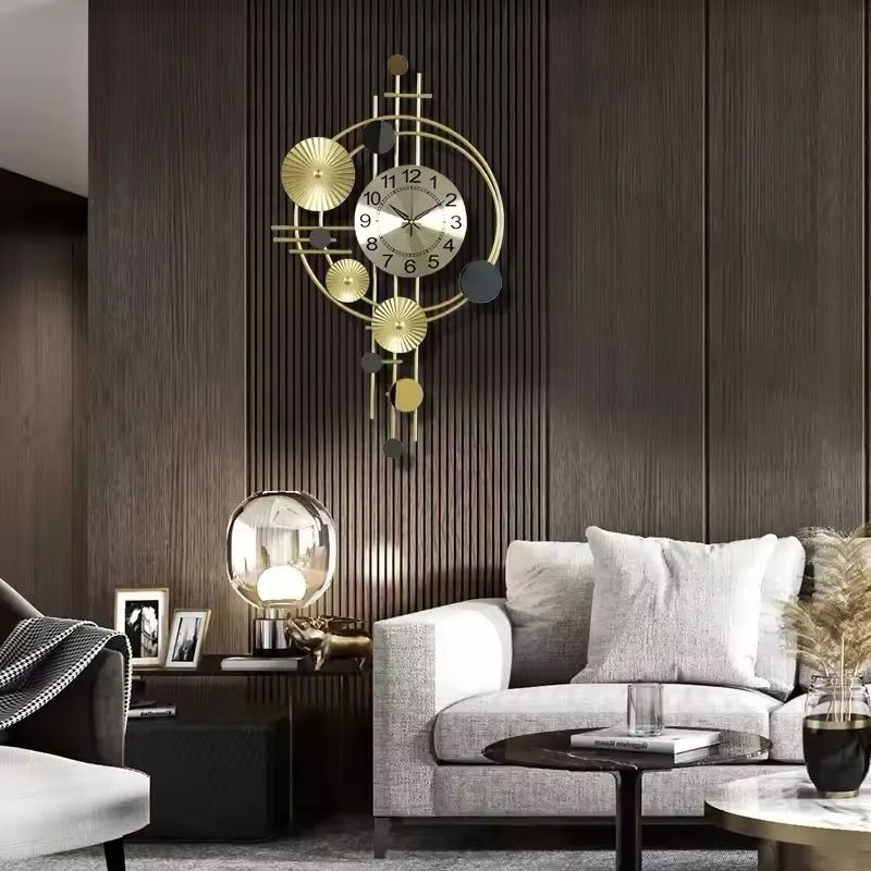 Fashion Wall Clock Iron Art Wall
