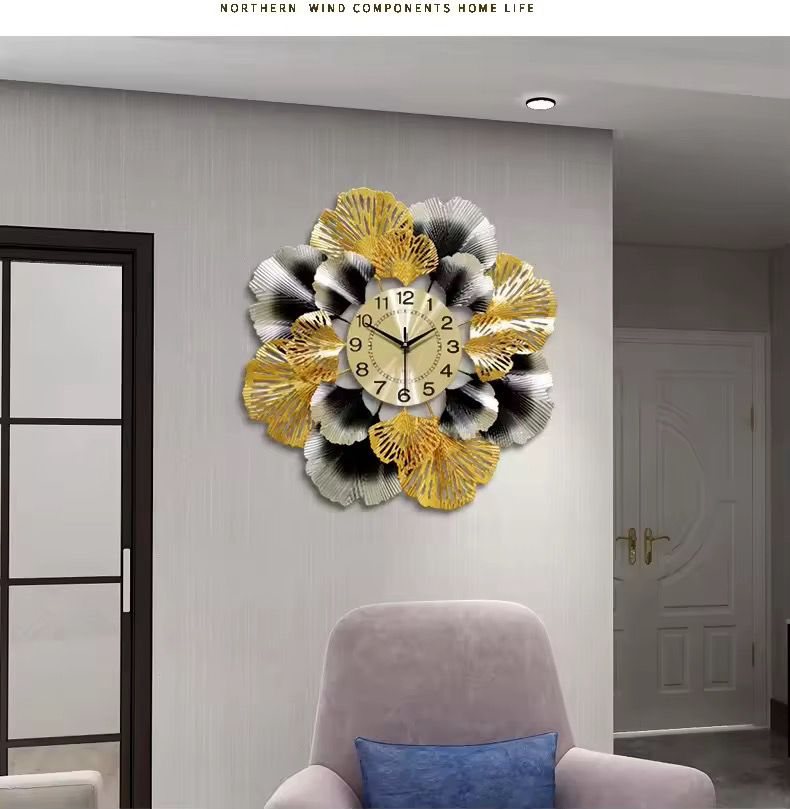 Fashion Wall Clock Iron Art Wall