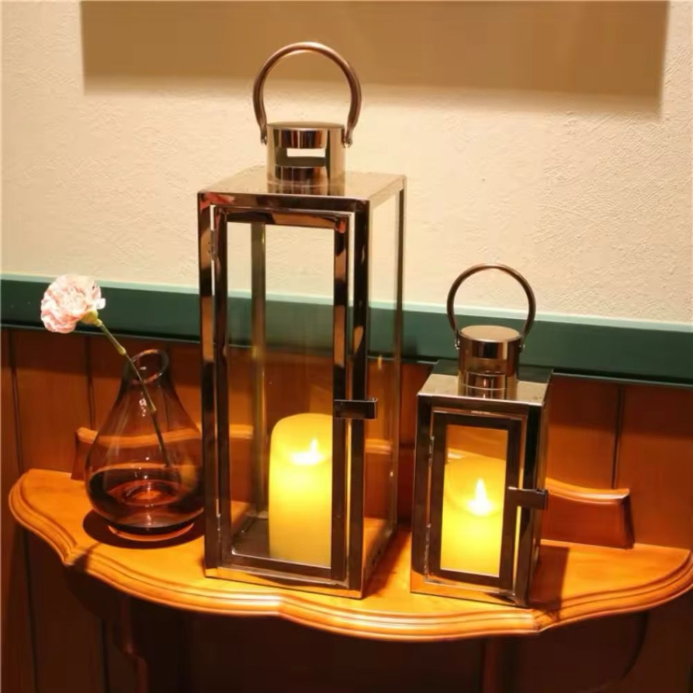 3-Piece Set INS Style Stainless Steel Candle Holders