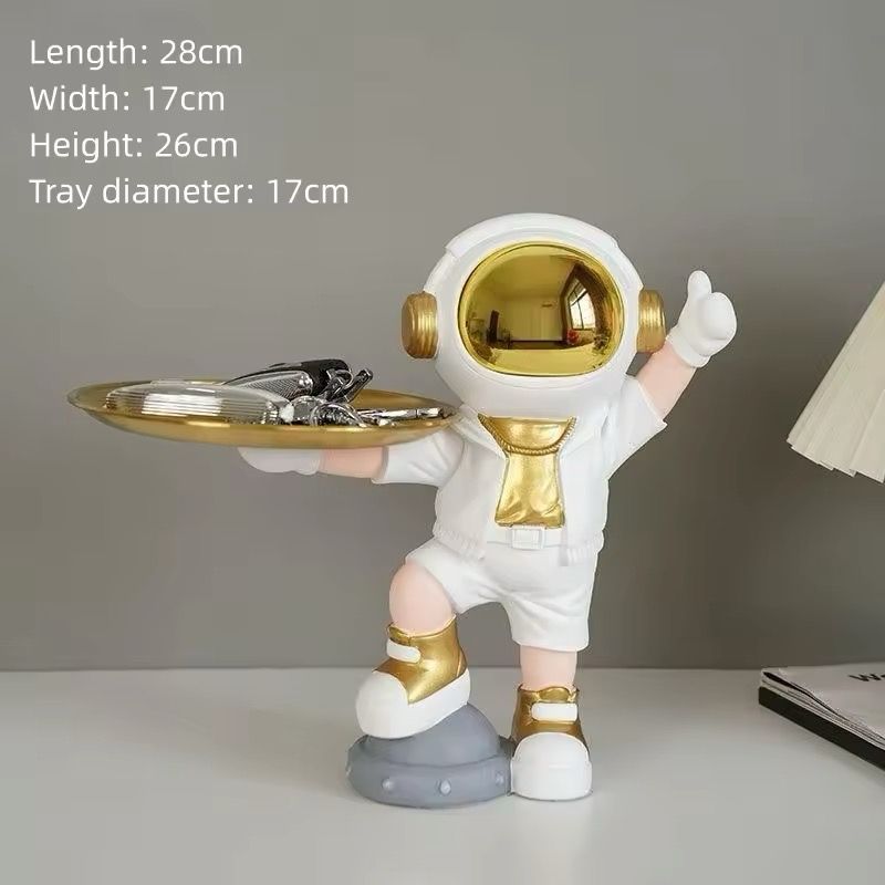 Nordic Astronaut Key Storage Sculpture Creative