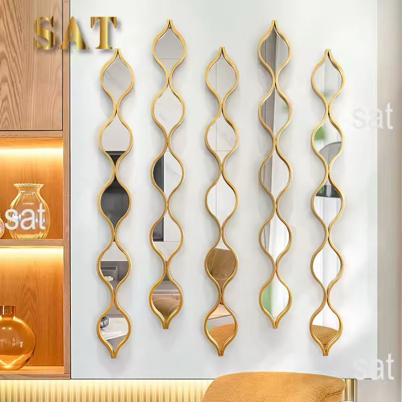 3 piece Creative Teardrop Wrought Iron Wall
