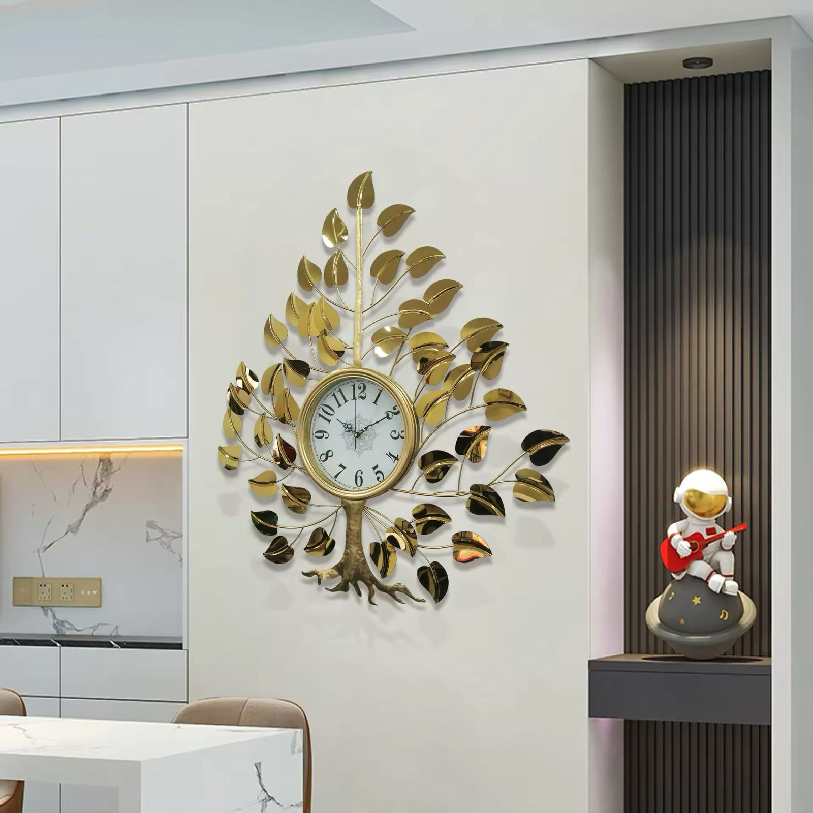 Fashion Wall Clock Iron Art Wall