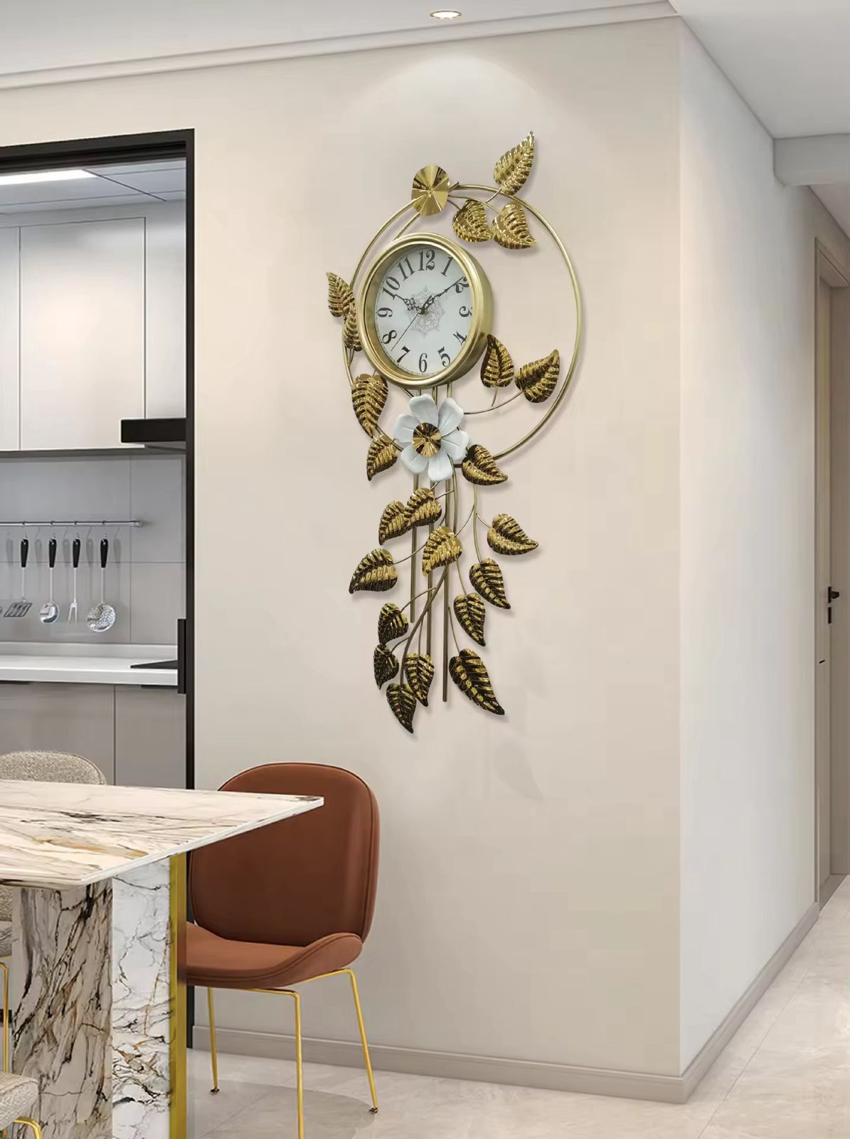 Fashion Wall Clock Iron Art Wall